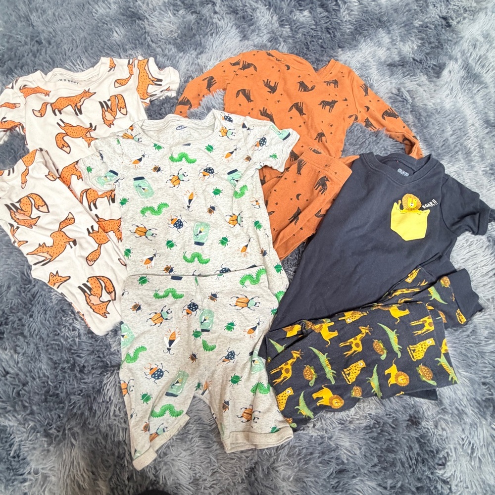 Boys 4T bundle lot Old Navy matching set 100% cotton